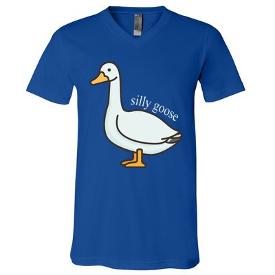 Silly Goose Funny V-Neck T-Shirt