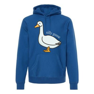 Silly Goose Funny Premium Hoodie