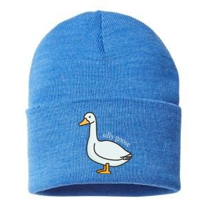 Silly Goose Funny Sustainable Knit Beanie