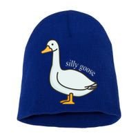 Silly Goose Funny Short Acrylic Beanie