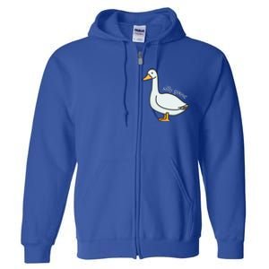 Silly Goose Funny Full Zip Hoodie