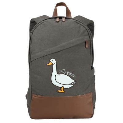 Silly Goose Funny Cotton Canvas Backpack