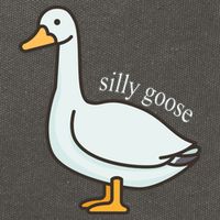 Silly Goose Funny Cotton Canvas Backpack