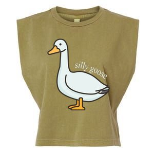 Silly Goose Funny Garment-Dyed Women's Muscle Tee