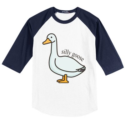 Silly Goose Funny Baseball Sleeve Shirt