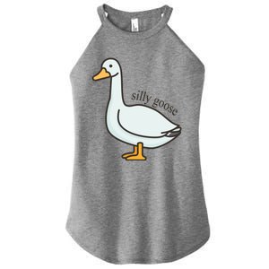 Silly Goose Funny Women's Perfect Tri Rocker Tank