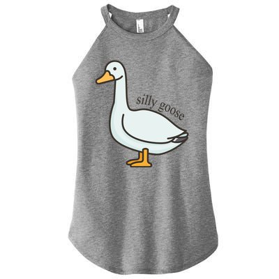 Silly Goose Funny Women’s Perfect Tri Rocker Tank