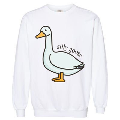Silly Goose Funny Garment-Dyed Sweatshirt