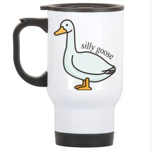 Silly Goose Funny Stainless Steel Travel Mug