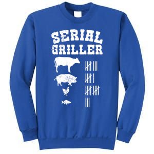 Serial Griller Fathers Day Funny Grilling Grill Bbq Master Gift Sweatshirt