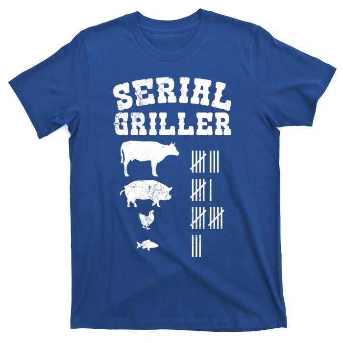 Serial Griller Fathers Day Funny Grilling Grill Bbq Master Gift T-Shirt