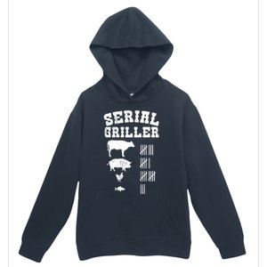 Serial Griller Fathers Day Funny Grilling Grill Bbq Master Gift Urban Pullover Hoodie