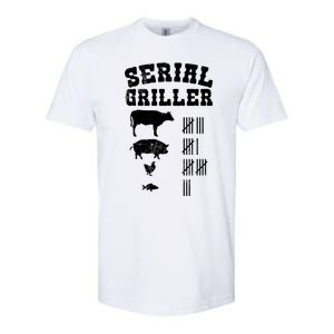 Serial Griller Fathers Day Funny Grilling Grill Bbq Master Gift Softstyle CVC T-Shirt