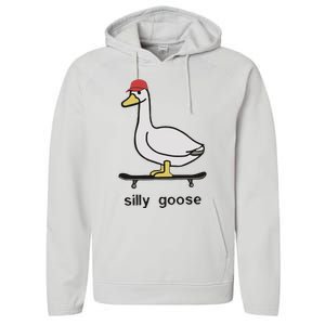 Silly Goose Funny Performance Fleece Hoodie