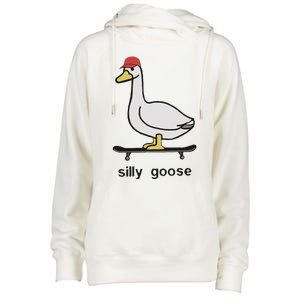 Silly Goose Funny Womens Funnel Neck Pullover Hood