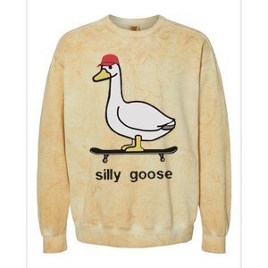 Silly Goose Funny Colorblast Crewneck Sweatshirt