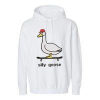 Silly Goose Funny Garment-Dyed Fleece Hoodie