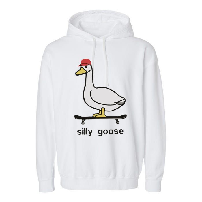 Silly Goose Funny Garment-Dyed Fleece Hoodie