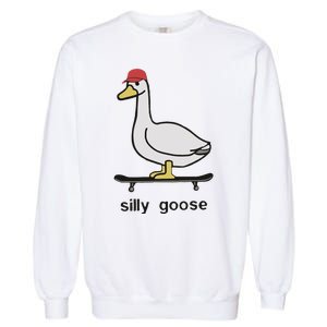 Silly Goose Funny Garment-Dyed Sweatshirt