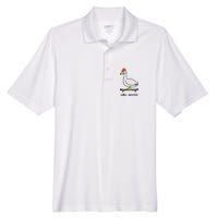 Silly Goose Funny Men's Origin Performance Pique Polo