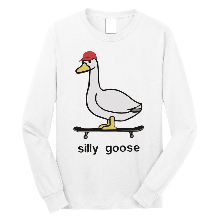 Silly Goose Funny Long Sleeve Shirt