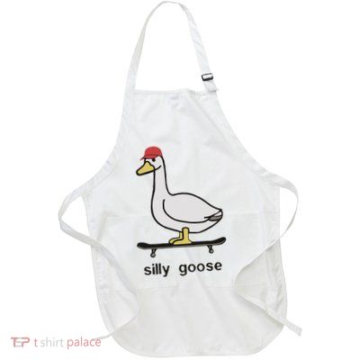 Silly Goose Funny Full-Length Apron With Pockets