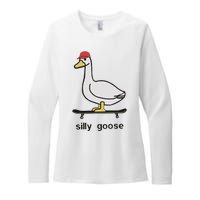 Silly Goose Funny Womens CVC Long Sleeve Shirt