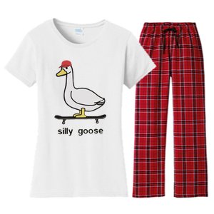 Silly Goose Funny Women's Flannel Pajama Set