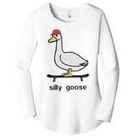 Silly Goose Funny Women's Perfect Tri Tunic Long Sleeve Shirt