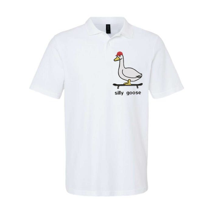 Silly Goose Funny Softstyle Adult Sport Polo