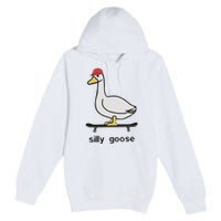 Silly Goose Funny Premium Pullover Hoodie