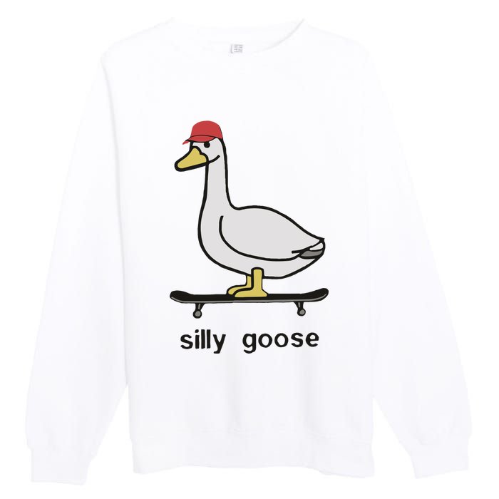 Silly Goose Funny Premium Crewneck Sweatshirt