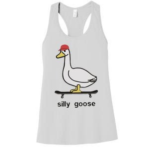 Silly Goose Funny Women's Racerback Tank