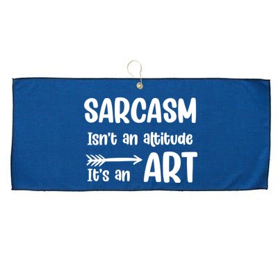 Sarcasm Gift for Teens, Tweens, Girl- Funny Sarcastic Large Microfiber Waffle Golf Towel