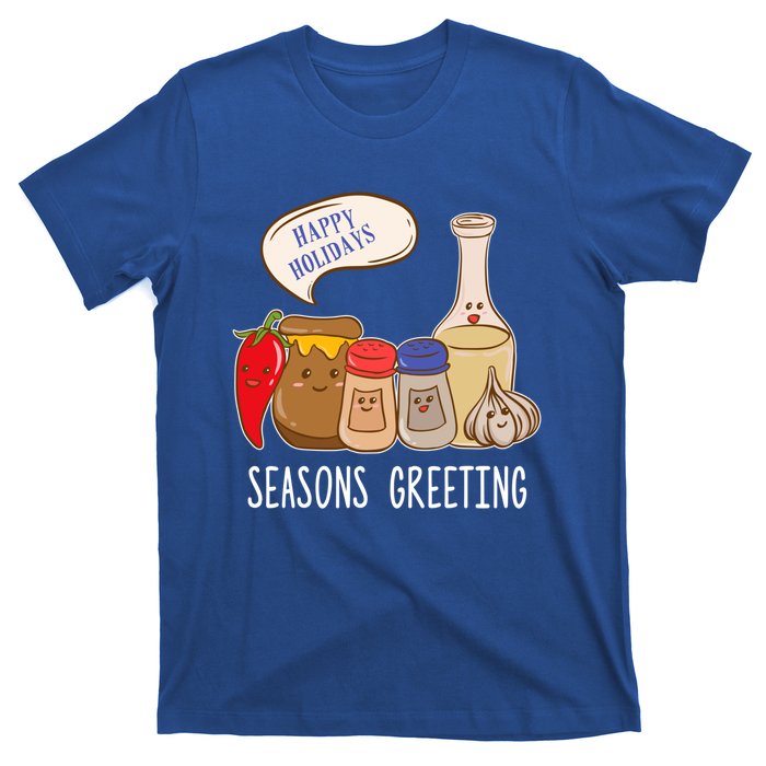 Seasons Greetings Funny Christmas Humor Holiday Food Pun Gift T-Shirt