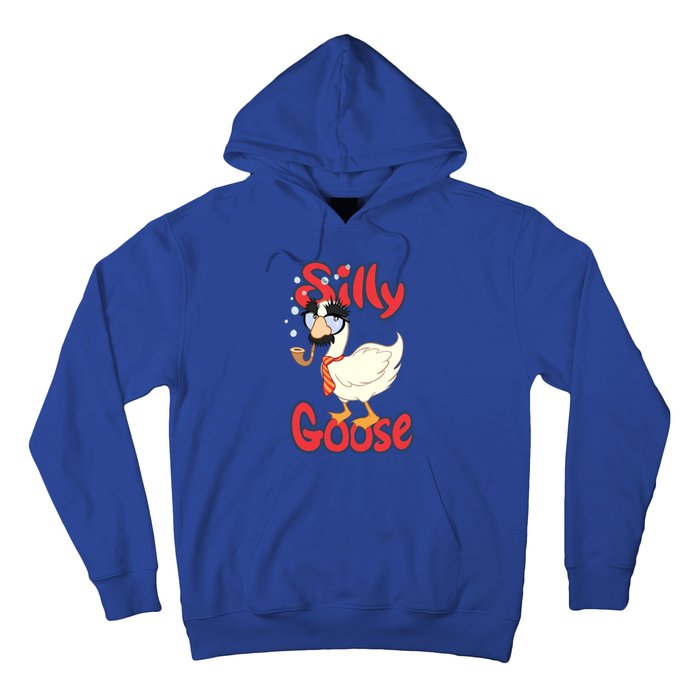 Silly Goose Funny Duck Cute Vintage Gift Hoodie