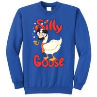 Silly Goose Funny Duck Cute Vintage Gift Sweatshirt