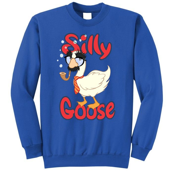 Silly Goose Funny Duck Cute Vintage Gift Sweatshirt