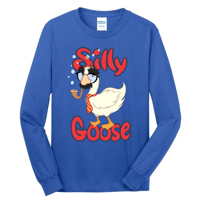 Silly Goose Funny Duck Cute Vintage Gift Tall Long Sleeve T-Shirt