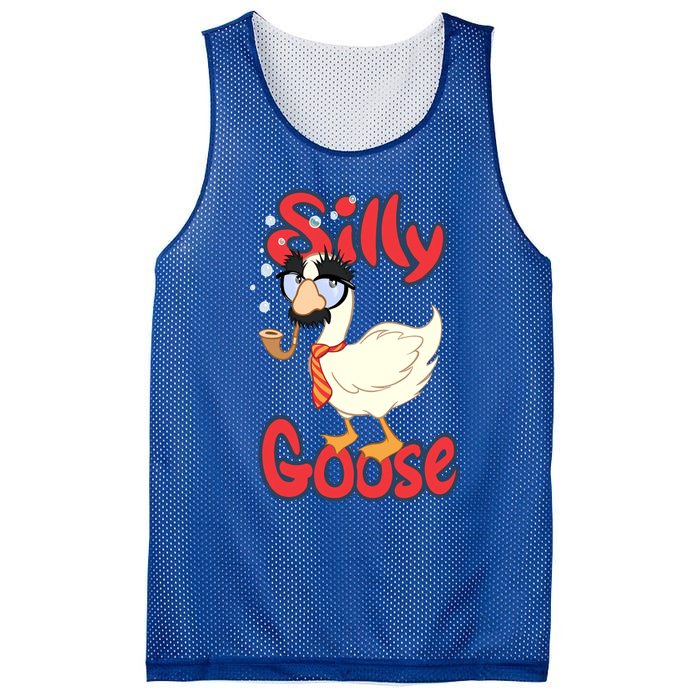 Silly Goose Funny Duck Cute Vintage Gift Mesh Reversible Basketball Jersey Tank