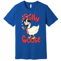 Silly Goose Funny Duck Cute Vintage Gift Premium T-Shirt