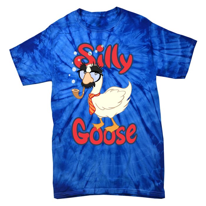 Silly Goose Funny Duck Cute Vintage Gift Tie-Dye T-Shirt