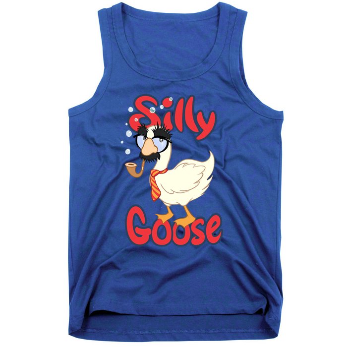 Silly Goose Funny Duck Cute Vintage Gift Tank Top