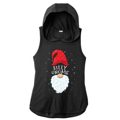 Silly Gnome Funny Matching Family Group Christmas Cute Gift Ladies PosiCharge Tri-Blend Wicking Draft Hoodie Tank