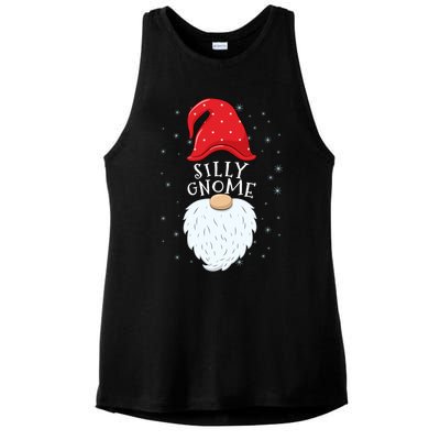 Silly Gnome Funny Matching Family Group Christmas Cute Gift Ladies PosiCharge Tri-Blend Wicking Tank