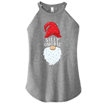 Silly Gnome Funny Matching Family Group Christmas Cute Gift Women's Perfect Tri Rocker Tank