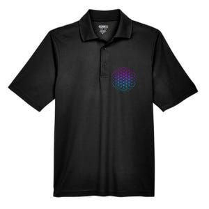 Sacred Geometry Flower Of Life Men's Origin Performance Pique Polo