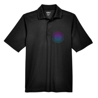 Sacred Geometry Flower Of Life Men's Origin Performance Piqué Polo