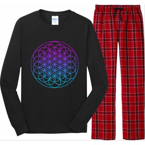 Sacred Geometry Flower Of Life Long Sleeve Pajama Set