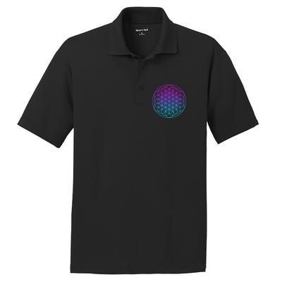 Sacred Geometry Flower Of Life PosiCharge RacerMesh Polo